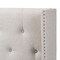 Baxton Studio Ally Beige Button-Tufted Nailhead King Size Winged Headboard 140-7522 - alternate 2
